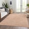 Homeroots 10' X 14' Peach And Ivory Floral Washable Indoor Outdoor Area Rug 582367 - alternate 6