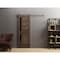 Sartodoors Sturdy Barn Door 32 x 96in, Veregio 7588 Cognac Oak W/ Black Glass, SS 6.6FT Rail Hangers Heavy Set VEREGIO7588BD-S-AKA-3296 - alternate 1