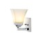 Jonathan Y Staunton 5" 1-Light Farmhouse Cottage Metal LED Vanity Light with Frosted Glass Shade, Chrome JYL7522B - alternate 10