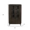 Homeroots 48in Espresso and Black Solid Wood and Iron Accent Cabinet With Four Doors 619968 - alternate 7