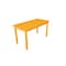 Homeroots 60" Goldenrod Solid Wood Dining Table 548922 - alternate 13