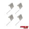 Extreme Max 3005.4113.4 Aluminum Slider Base Crestliner SureMount Gunnel System (2161445)-Pack of 4 3005.4113.4 - alternate 1
