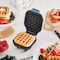 Dash Rise by 4'' Light Blue Mini Waffle Maker RMW001GBSK06 - alternate 6