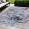 Homeroots 5' X 8' Beige Blue And Taupe Abstract Washable Indoor Outdoor Area Rug 577951 - alternate 1