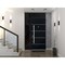 Vdomdoors Steel Door Deux 6083 Black Enamel Sidelight and Transom Window Sidelite Stainless Inserts Entry Doo DEUX6083EXD-BLK-W36+14 x H80+16-LH-I - alternate 4