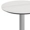 Flash Furniture 24" Round Outdoor Tabletop, White Faux Marble, Seamless Surface Technology, 18" Round Silver Base ST-RD24-WHMAR-TR18S-GG - alternate 8