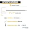 Kable Kontrol Identification & Tamper Proof Cable Zip Ties, 9 in L, Yellow, Nylon Co-polymer, 80 lbs Strength CTWO-9-100-YW - alternate 3