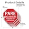 Signmission Pare Sonar Bocina Proceder Con Prec, 6 inch X 6 inch, Vinyl Decal, 5PK OC-D-5PACK-6-205 - alternate 4