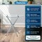 Fab Glass And Mirror 30in Flat Round Hydra Dining Table in“ Clear 1/2-in Thick Glass Top with Chrome Finish Base in“ El DT-0130CH - alternate 6