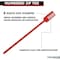 Kable Kontrol Numbered Write-On Flag Zip Tie Tags, 6in L, 60 Lbs Strength, 100 Pcs, Red, 100PK CTWOS-NF-6-60-RD - alternate 6