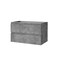 Homeroots 36" Gray Wood Freestanding Bathroom Vanity With White Sink And Two Drawers 627487 - alternate 4
