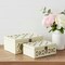 Homeroots Set of Two White Mirrored Glass And Solid Wood Box With Lid, 2PK 399683 - alternate 8