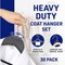 Lifemaster Wooden Hangers, Swivel Hook, Non-Slip, Pants Bar, Holds 10 lbs, Brown, 30PK LMWD30BW - alternate 5