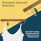 Lifemaster Natural Wooden Pants Hangers 100 Pack, Lotus Wood, Adjustable Clips, 10lb Capacity, Swivel Hook LMWPH100NT - alternate 5