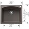 Blanco Diamond Single Bowl Dual Deck, Volcano Gray 443097 - alternate 3