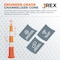 Jrex Safety 42 in Orange Channelizer Cone with (4) 6 in Engineer Grade Sheeting, 6PK CHO42-JR-6-EG-6PK - alternate 4