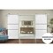 Sartodoors Sturdy Double Barn Door with Hardware, Planum 0014 White Silk and Aluminum Strips, 13FT Rail Hanger PLANUM0014DB-S-WS-36 x 84 (2* 18x84) - alternate 6