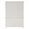 Homeroots 87" White Solid Wood Side Board with Hutch 397119 - alternate 9