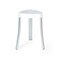 Homeroots 18"  White Aluminum And Heavy Duty Plastic Corner Shower Bench 571511 - alternate 1