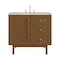 James Martin Vanities Laurent 36" Single Vanity, Honey Oak w/ 3 CM Tajnar Eclos Top 545-V36-HNO-3TJR - alternate 1