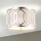 Jonathan Y Hex 2-Light 12.5" Metal LED Flush Mount, Chrome JYL3501B - alternate 5