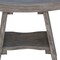 Homeroots 18" Gray Solid Wood Rectangular Shower Bench With Shelf 376753 - alternate 4