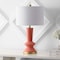 Jonathan Y Ziggy 27" Contemporary Glam Ceramic/Iron LED Table Lamp, Coral/Gold Painting JYL6607B - alternate 9