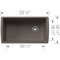 Blanco Diamond Super Single Bowl, Volcano Gray 443108 - alternate 3