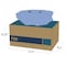 Hospeco Taskbrand P80 Hydrospun Interfold Wiper, Blue, 11x16.75, 160/DC - Case of 160, 160PK N-P080ITB - alternate 2