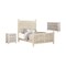 Homeroots Three Piece White Solid Wood Bedroom Set 636276 - alternate 1