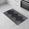 World Rug Gallery Bohemian Stripe Cushioned Anti Fatigue Standing Kitchen Mat 18 ft x 30 ft Black WR21BLACK18X30 - alternate 1
