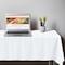 Smarty Had A Party 54 x 108 White Rectangular Disposable Plastic Tablecloths 96 Tablecloths, 96PK 813270-WH-CASE - alternate 8