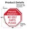 Signmission Private Property No Golf Carts Plea, 10 inch X 10 inch, Vinyl Decal, 2PK OC-D-2PACK-10-164 - alternate 4