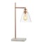 Jonathan Y Lorena 22.25" Modern Glam Metal/Marble LED Table Lamp, Copper JYL1100A - alternate 1