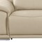 Homeroots 107" Beige Italian Leather Reclining Metal USB Sofa 720283 - alternate 8