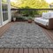 Homeroots 5' X 8' Gray Charcoal And Silver Geometric Washable Indoor Outdoor Area Rug 583355 - alternate 9