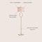 Jonathan Y April 61" Metal LED Floor Lamp, Brass JYL1089A - alternate 9