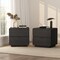 Manhattan Comfort Chrystie 26in Nightstand in Black (2-Drawer) - Set of 2 2-NS016-BK - alternate 1