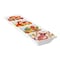 Smarty Had A Party 16" x 5" White 4-Section Rectangular Disposable Plastic Trays (24 Trays), 24PK 2664-CASE - alternate 8