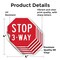 Signmission Stop 3-way, 4 inch X 4 inch, Vinyl Decal, 5PK OC-D-5PACK-4-14 - alternate 3