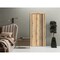 Sartodoors Modern Wood Interior Door with Hardware, Planum 0011 Oak and Aluminum Strips, Single Panel Frame Tr PLANUM0011ID-DUB-1896 - alternate 1