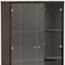 Homeroots 41in Silver and Gray Brown Accent Cabinet With One Drawer 366366 - alternate 5