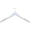 Nahanco 17in Low Gloss White Wooden Shirt Hanger, 100PK 20117 - alternate 1
