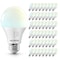Luxrite A19 LED Light Bulb 60 Watt Equivalent, CRI90, 5CCT Selectable 2700K 3000K 3500K 4000K, 48PK LR21476 - alternate 1