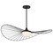 Homeroots 44" Black Aluminum Geometric Wavy LED Dimmable Outdoor Hanging Light 683461 - alternate 8