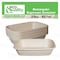 Ecoquality 29oz Rectangular Sugarcane Container, Compostable Bowls for Takeout, and Restaurant, 25PK EQCRTB29-25 - alternate 6
