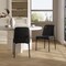 Manhattan Comfort Loft Metal Vegan Leather Side Chair in Black - Set of 2 DC1533-2 - alternate 1