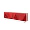 Homeroots 94" Red and Silver Stainless Steel and Metal Console Table 370756 - alternate 6