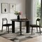 Homeroots 42" Black Solid Wood Round Top Dining Table 712175 - alternate 5