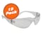 Malta Dynamics Safety Glasses, Clear Lens, 12 PK SG1012 - alternate 1